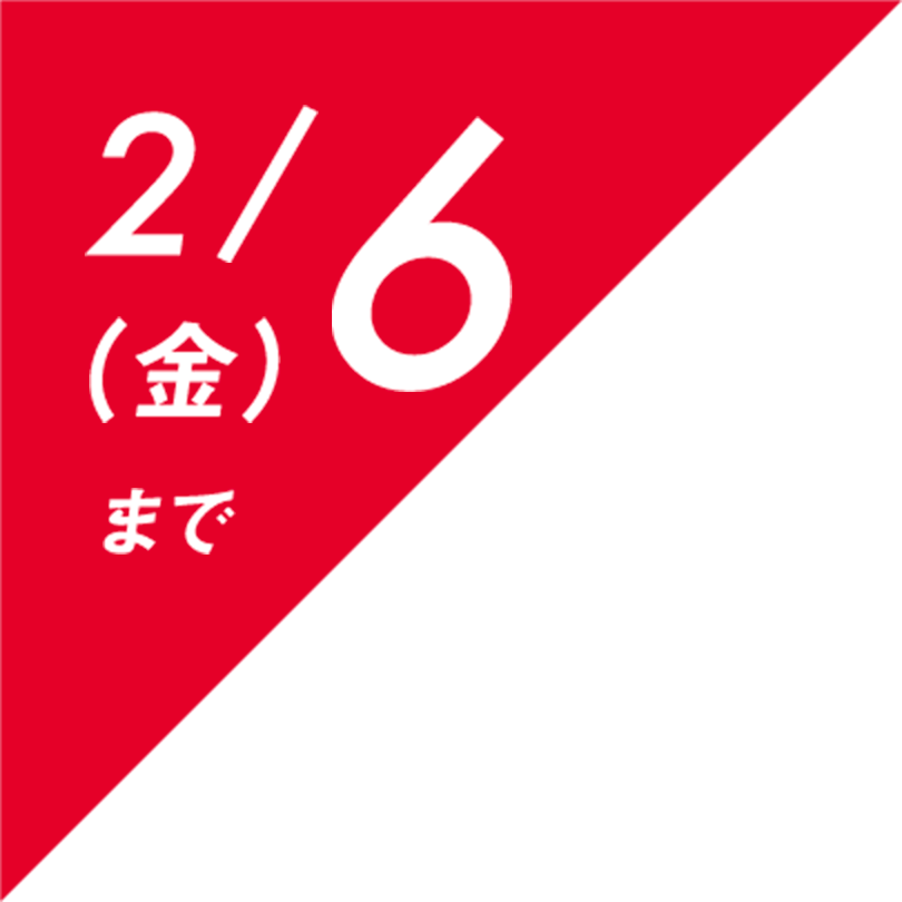 2/6(金)まで